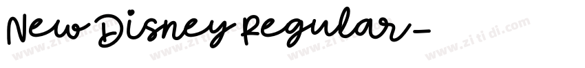New Disney Regular字体转换 New Disney Regular字体转换